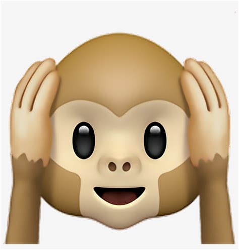 •monkey Emoji 2 🙉 Monkey Ears Emoji Emoticon Iphone - 🙉 Emoji - Free ...