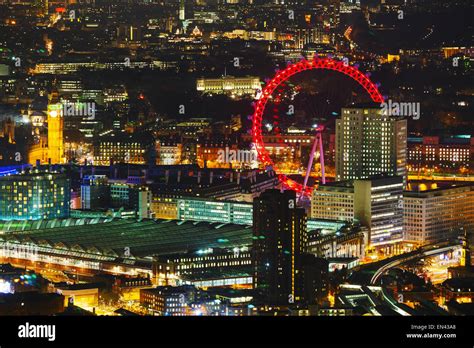 City of london aerial night hi-res stock photography and images - Alamy