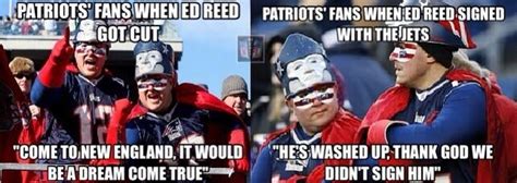 Patriots' Fans Reaction To Jets Signing Ed Reed - Daily Snark