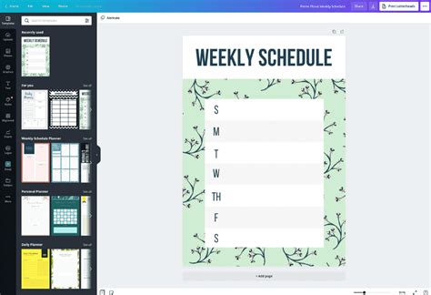 Weekly Schedule Maker Online - Create Weekly Schedules | Canva