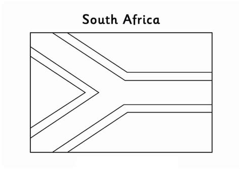 South Africa Flag coloring page - Download, Print or Color Online for Free