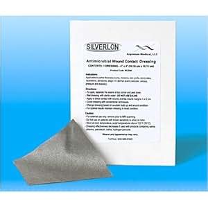 Amazon.com: Silverlon Wound Contact Dressings - Box of 10 - 2" x 2 ...