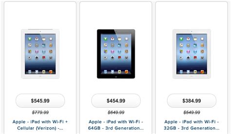 Best Buy puts iPad 3 on clearance for as low as $314 as Walmart offers 16GB iPad mini for $299 ...