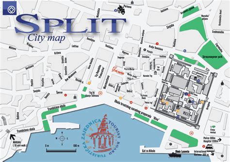 Split Croatia Map