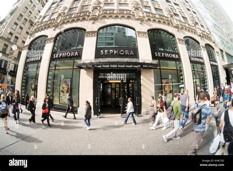 Sephora cosmetics store on 5th Avenue , New York City, Manhattan, NY,United States of America. U ...