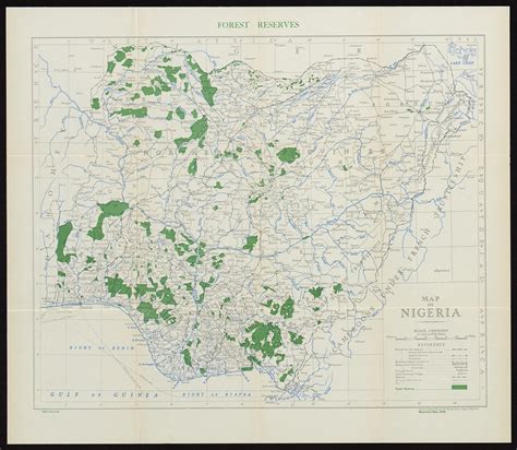 Map of Nigeria Forest Reserves - BM Archives