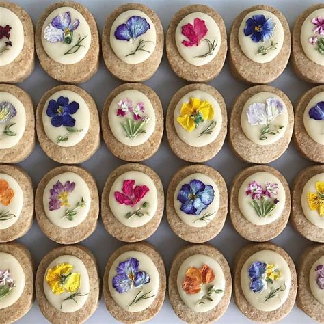 The most beautiful edible flower cookies ever – Artofit