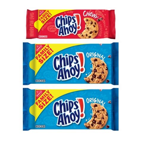 Chips Ahoy! Variety Pack Original & Chewy Cookies, 3 ct - Harris Teeter