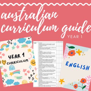 Year 1 Curriculum Guide - Version 9.0 Australian Curriculum | TPT