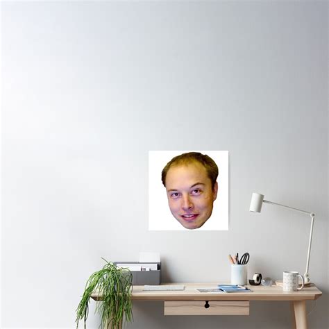 "Elon Musk Bald Meme" Poster by KiyomiShop | Redbubble