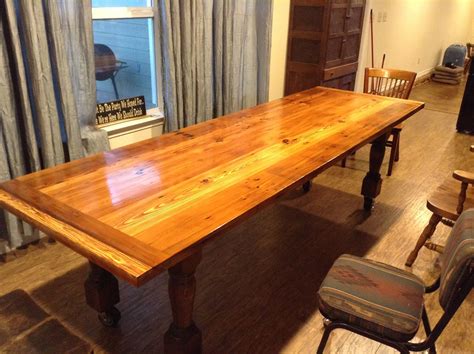 Reclaimed Longleaf Pine dining table | Pine dining table, Dining table ...