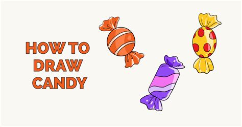 How to Draw Candy - Really Easy Drawing Tutorial | Drawing tutorial easy, Drawings, Drawing tutorial