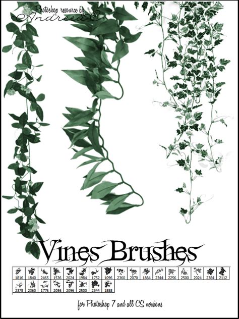 UNRESTRICTED - Leaves Vines Brushes by frozenstocks on DeviantArt