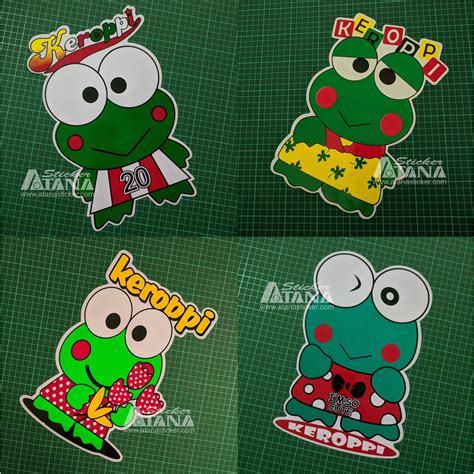 Jual Stiker Printing Sablon Jumbo Vinyl Keroppi Kodok Katak Hijau ...