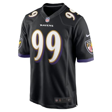 Men’s Baltimore Ravens Odafe Oweh Nike Black Game Jersey – Official ...