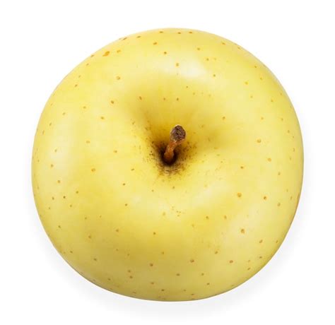 Premium Photo | Yellow apple isolated on white clipping path