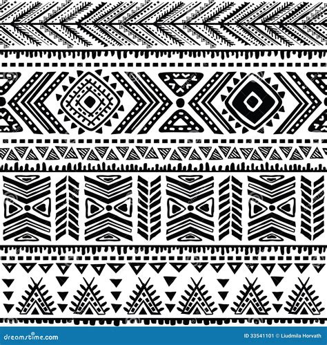 Abstract tribal pattern stock vector. Illustration of invitation - 33541101