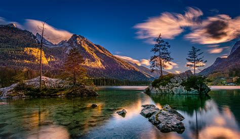 Download Alps Bavaria Germany Lake Nature Mountain HD Wallpaper