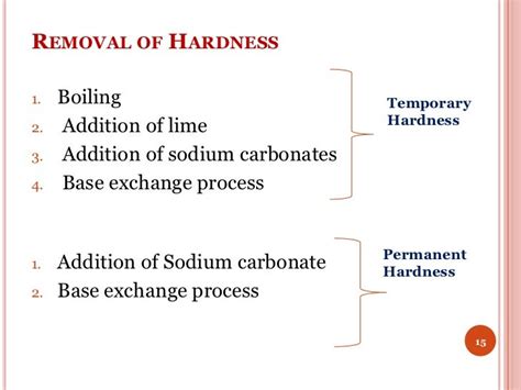 water hardness