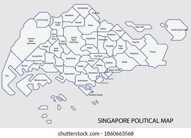 568 Singapore map district Images, Stock Photos & Vectors | Shutterstock