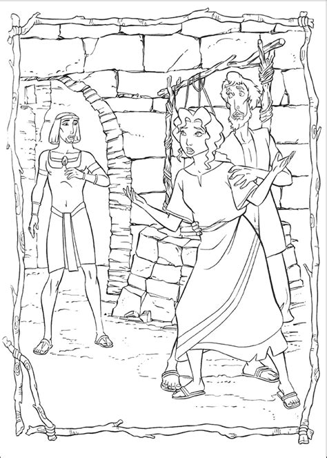 Moses Prince Egypt Coloring Pages