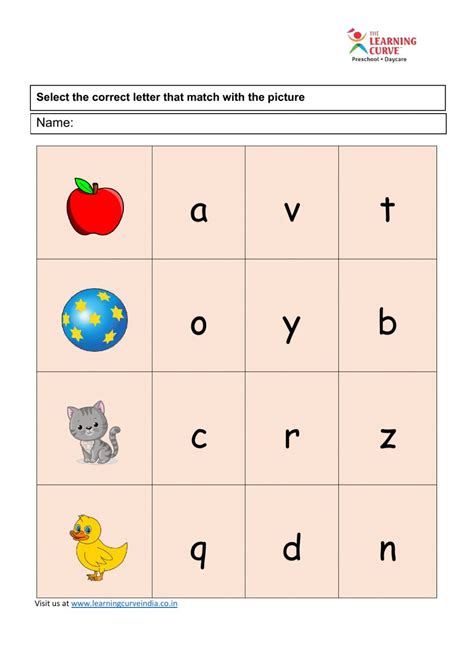 Nursery Class English Worksheet | Language Worksheets