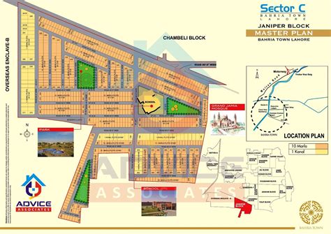 Bahria Town Lahore Map All sector.