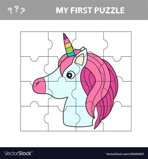 Puzzle game for kids education developing Vector Image