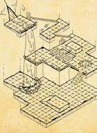Isometric Dungeon Map - Waterlogged Temple - Cinematic Bazaar | DriveThruRPG.com