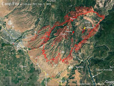 Camp Fire California Map – Map Of The Usa With State Names