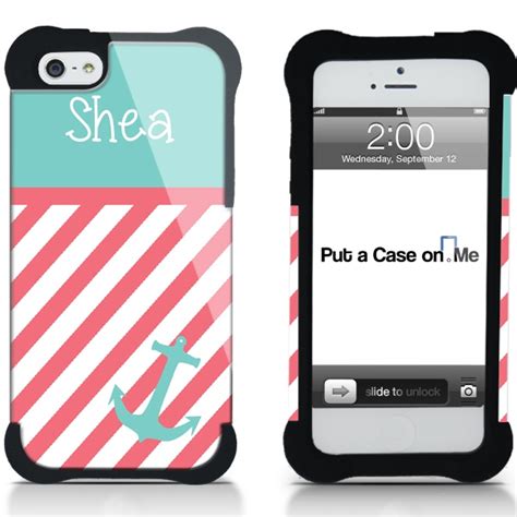 Bumper Nautical Anchor Sailor Stripe Personalized Phone Case ...