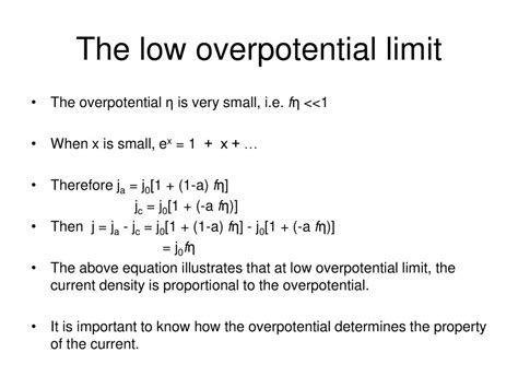 Overpotential When the cell is balanced against an external source, the ...