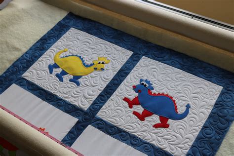 Dinosaur Baby Quilt – Free Bird Quilting Designs