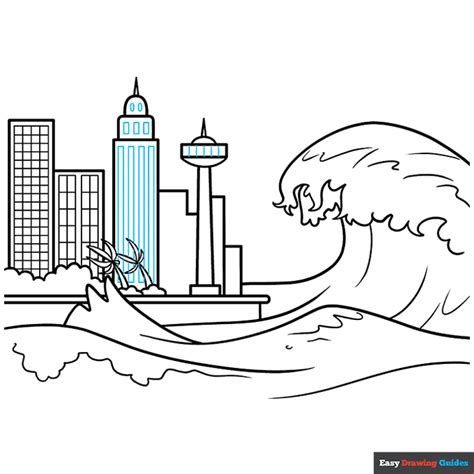 How to Draw a Tsunami - Really Easy Drawing Tutorial