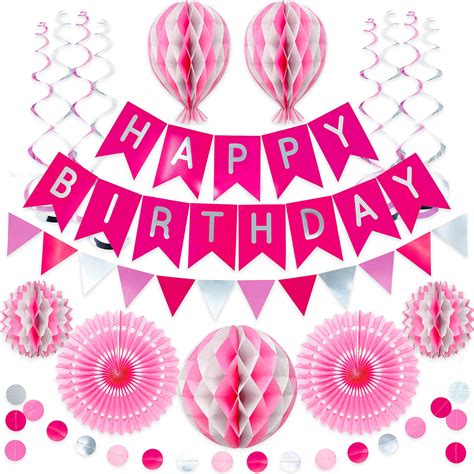 Buy Premium Reusable Birthday Party Decorations - Happy Birthday Decoration Set - Happy Birthday ...