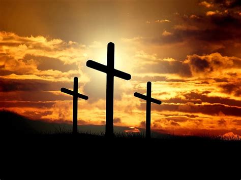 cross, sunset, sunrise, hill, sky, sun, crucifixion, resurrection, christianity, christ, faith ...