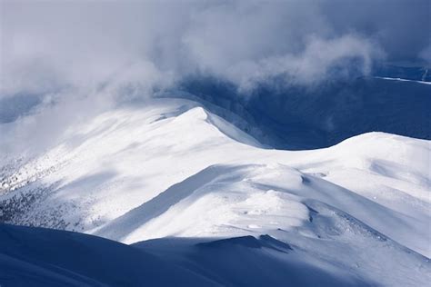 Premium Photo | Mountain landscape in winter