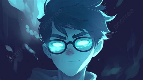 An Anime Boy With Glasses Background, Cool Pfp Pictures, Cool Powerpoint, Cool Background Image ...