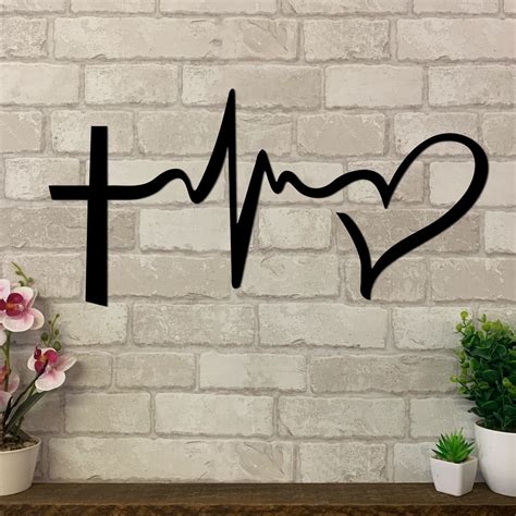 Faith Hope Love Metal Symbol | Metal Expression | Metal Wall Art