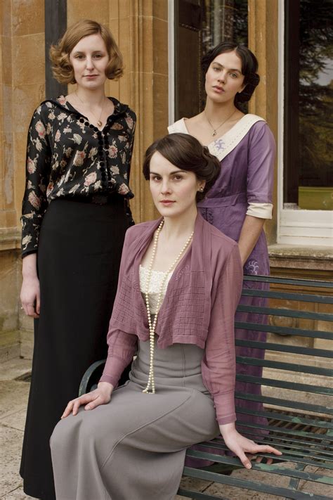 Downton Abbey - Lady Mary Crawley with Lady Edith Crawley and Lady Sybil Crawley | Downton abbey ...