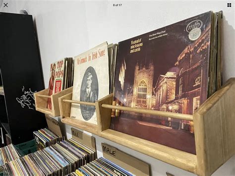 Vinyl record wall mounted display shelf hand made | Etsy