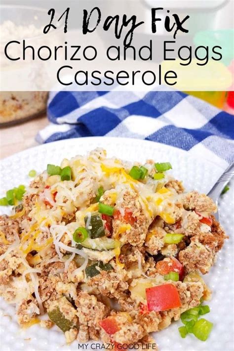 Healthy Chorizo and Eggs Casserole Recipe - My Crazy Good Life