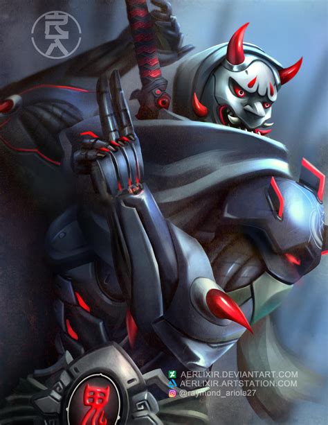 Genji (Oni skin) by aerlixir on DeviantArt