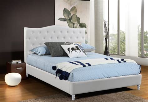 Husky® Lily Platform Bed - Queen, White - Free Shipping