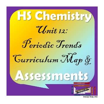 High School Chemistry: Unit 12-Periodic Trends Curriculum Map and Assessment