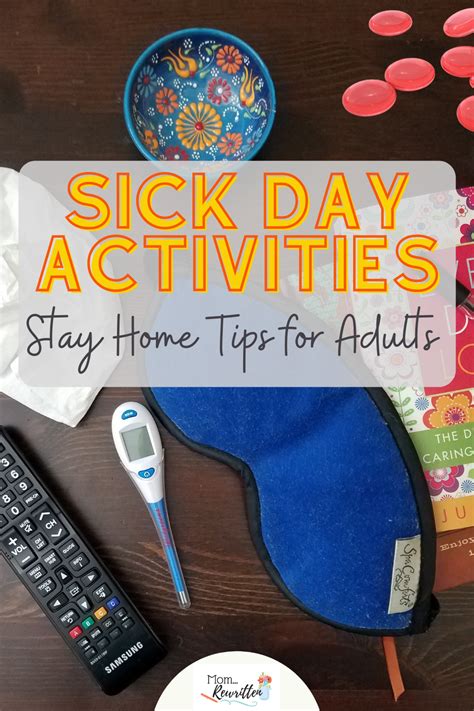 Stay Home Sick Day Activities for Adults