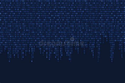 Binary Background - Cyber Texture Stock Vector - Illustration of stream ...