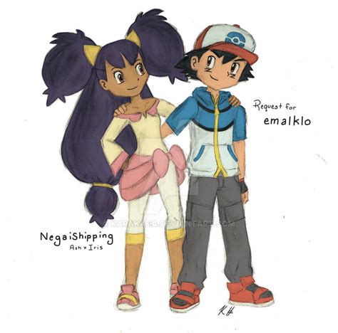 [Pokemon] Ash x Iris for emalklo [Req] by Karakata on DeviantArt