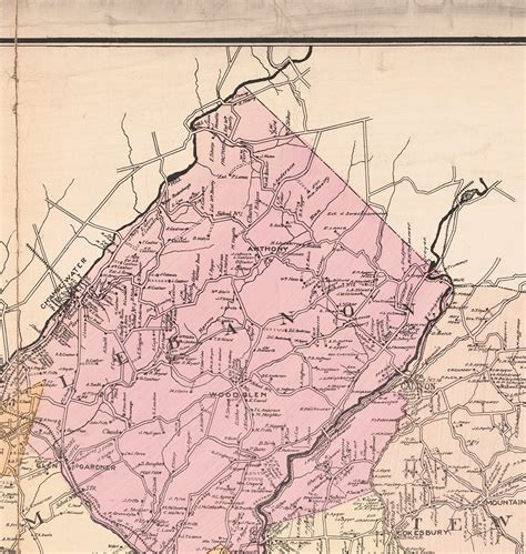 Map of Hunterdon County New Jersey 1902. Vintage Restoration - Etsy