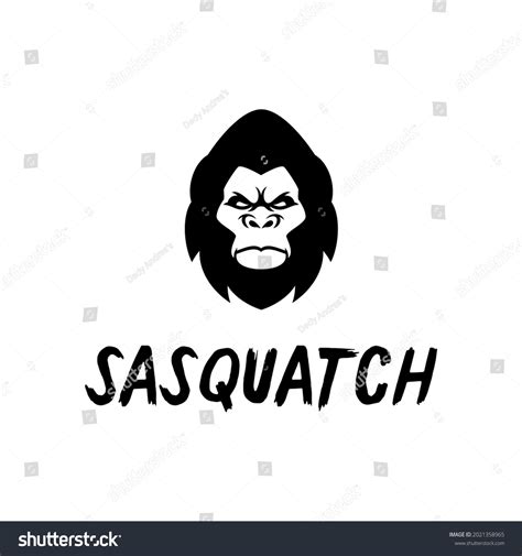 Sasquatch Face Logo Masculine Design Style Stock Vector (Royalty Free ...